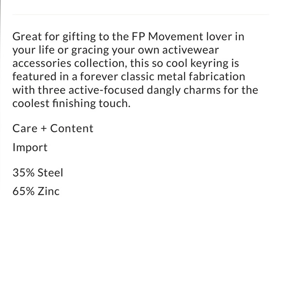 Free People Three Charm Keyring - Picture 3 of 3